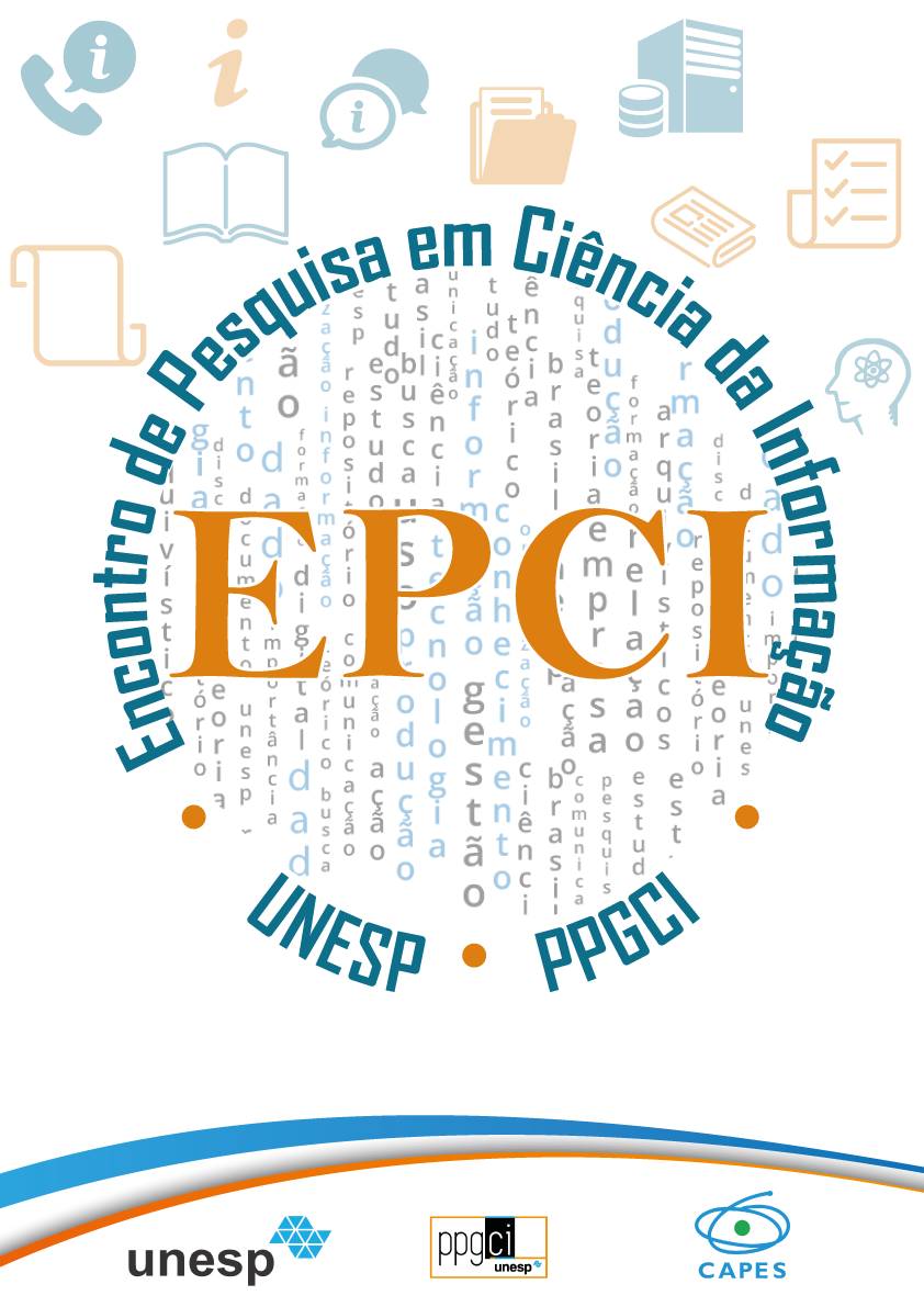 Logotipo do 1º Encontro de Pesquisa em Ciência da Informação (1º EPCI)