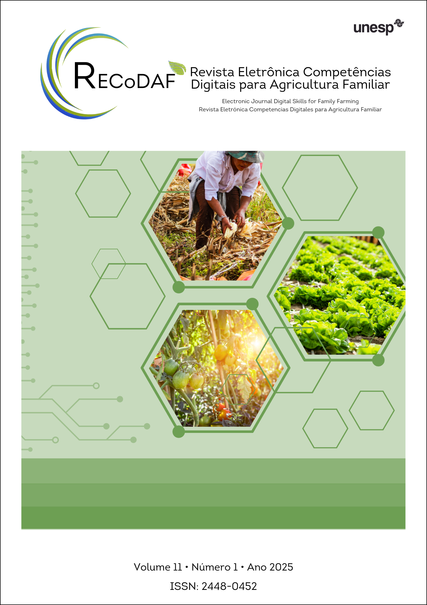 					Visualizar v. 11 n. 1 (2025): Revista Eletrônica Competências Digitais para Agricultura Familiar (RECoDAF)
				